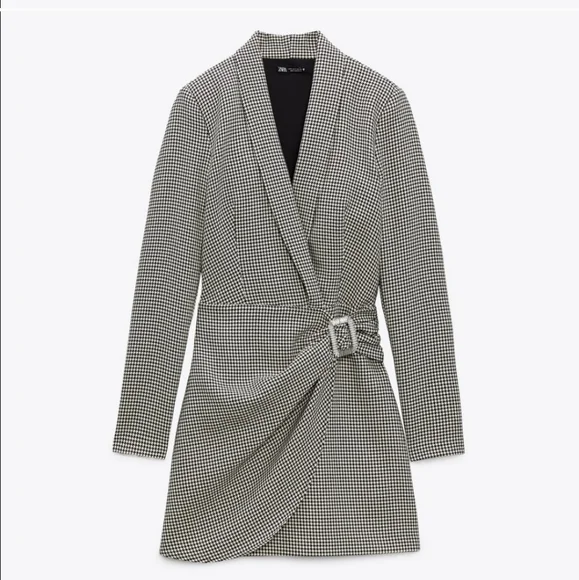 Zara * Bloggers Favorite houndstooth blazer dress - Picture 14 of 16